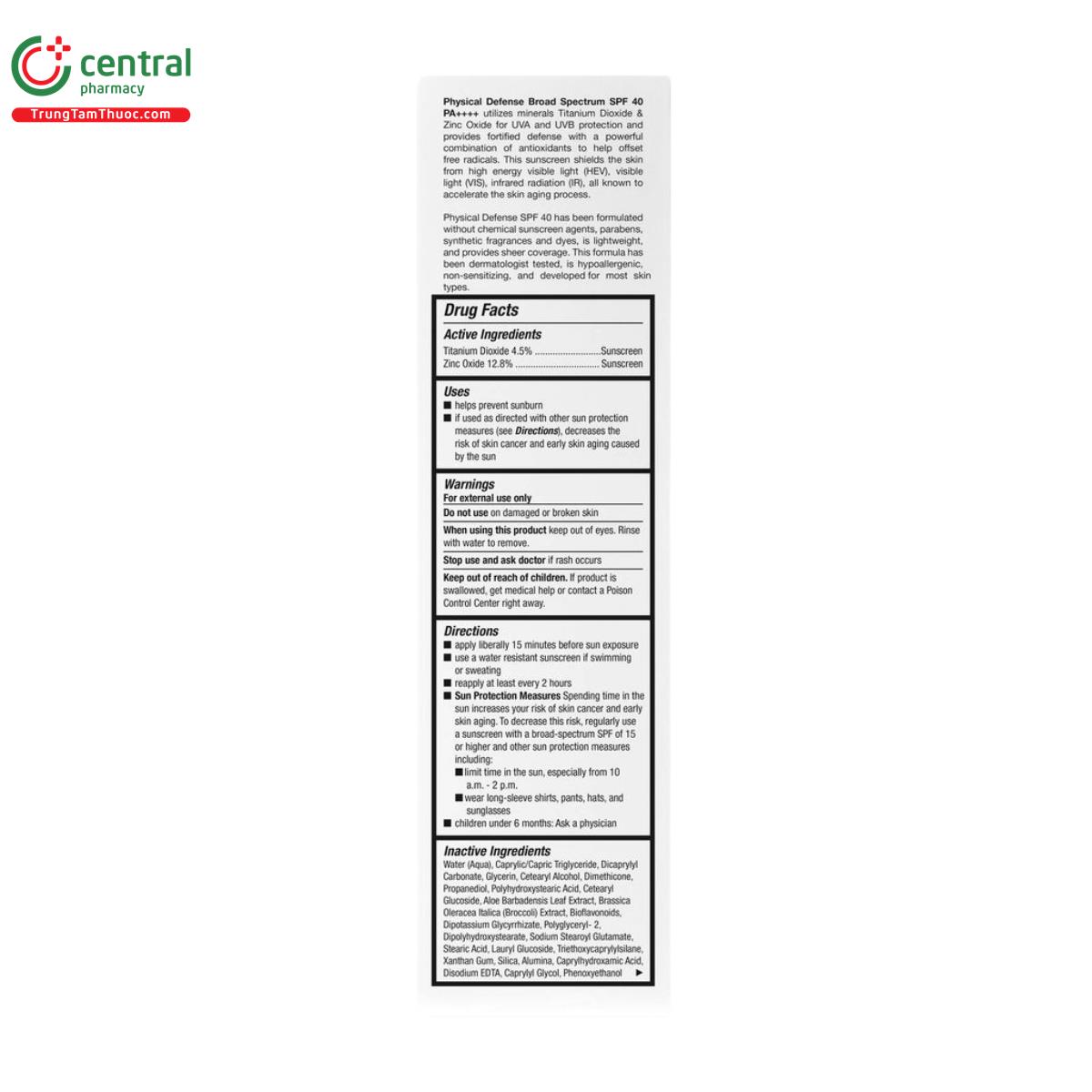 suzanobagimd physical defense broad spectrum spf 40 5 P6713