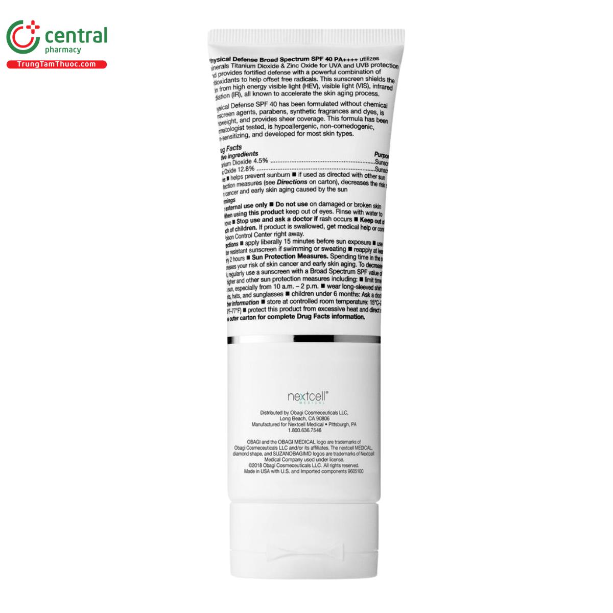 suzanobagimd physical defense broad spectrum spf 40 6 V8440