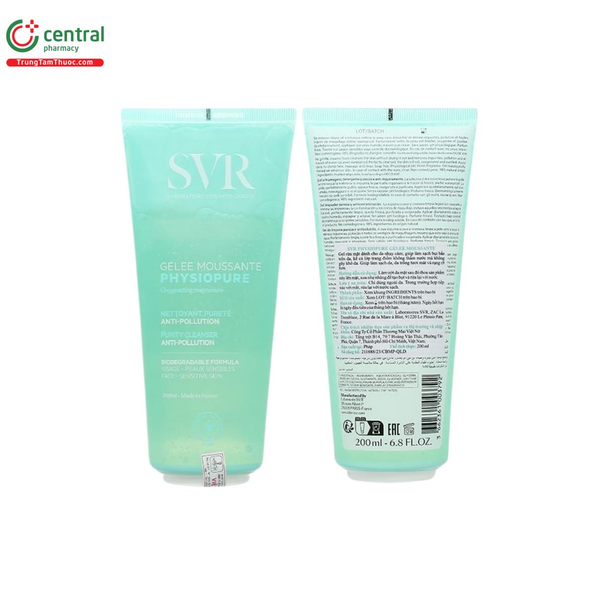 svr physiopure gelee moussante 3 T8137 svr physiopure gelee moussante 3 T8137