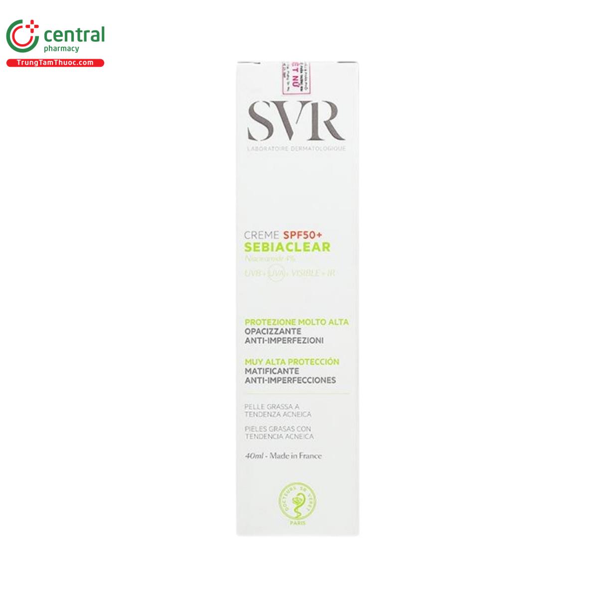 svr sebiaclear creme spf50 7 I3323 svr sebiaclear creme spf50 7 I3323