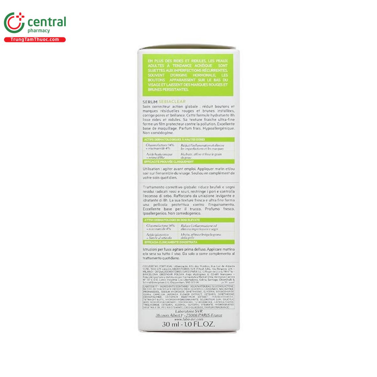 svr sebiaclear serum 7 A0127 svr sebiaclear serum 7 A0127
