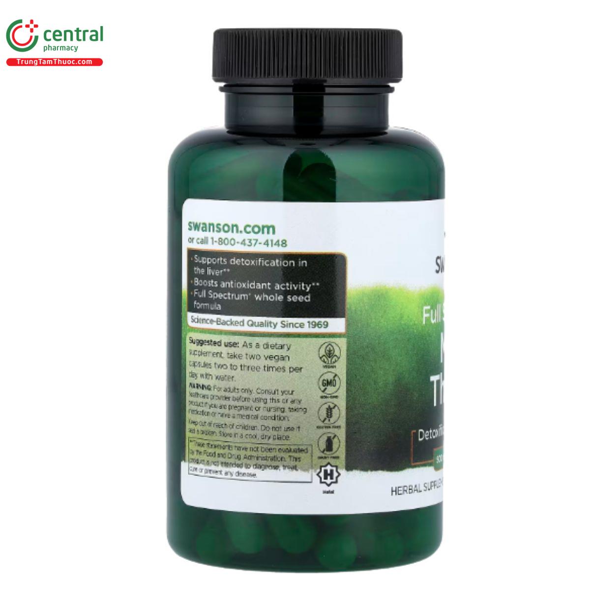 swanson full spectrum milk thistle 1g 4 Q6176