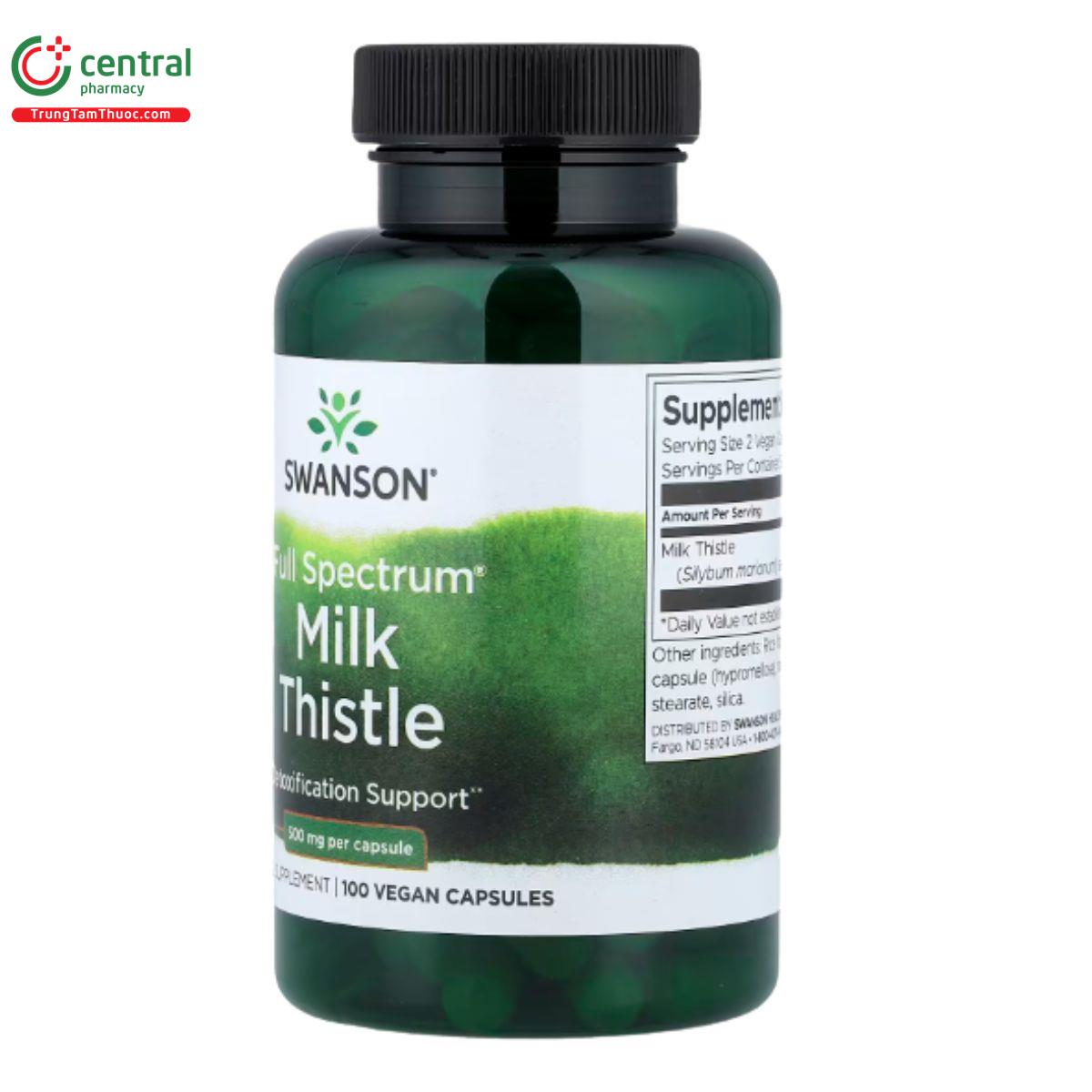 swanson full spectrum milk thistle 1g 6 O5680