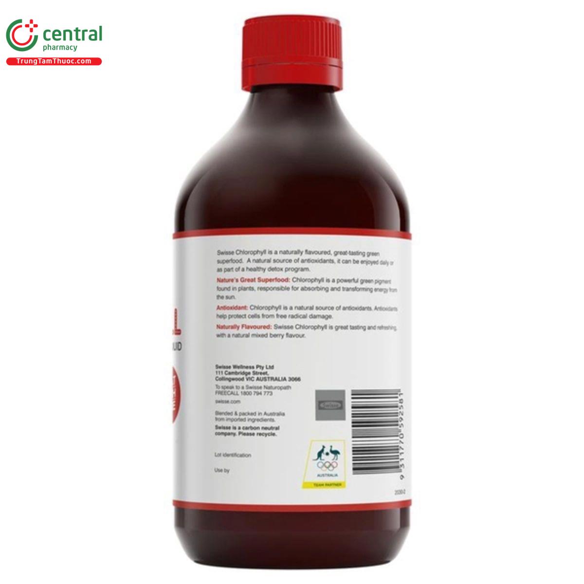 swisse chlorophyll mixed berry flavour superfood liquid 1 M5557