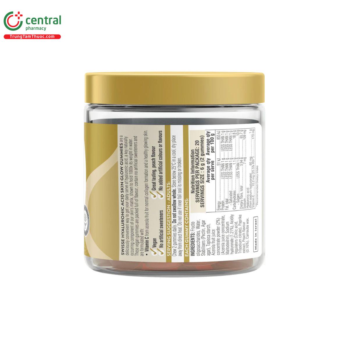 swisse hyaluronic acid skin glow gummies 3 F2748