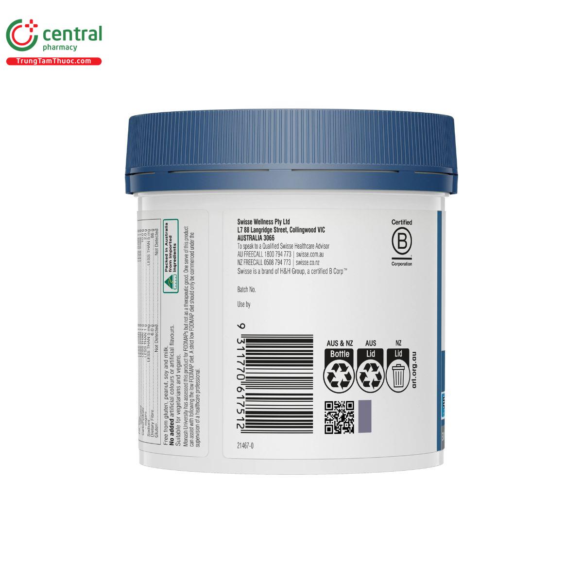 swisse prebiotic fibre powder 2 L4605 swisse prebiotic fibre powder 2 L4605