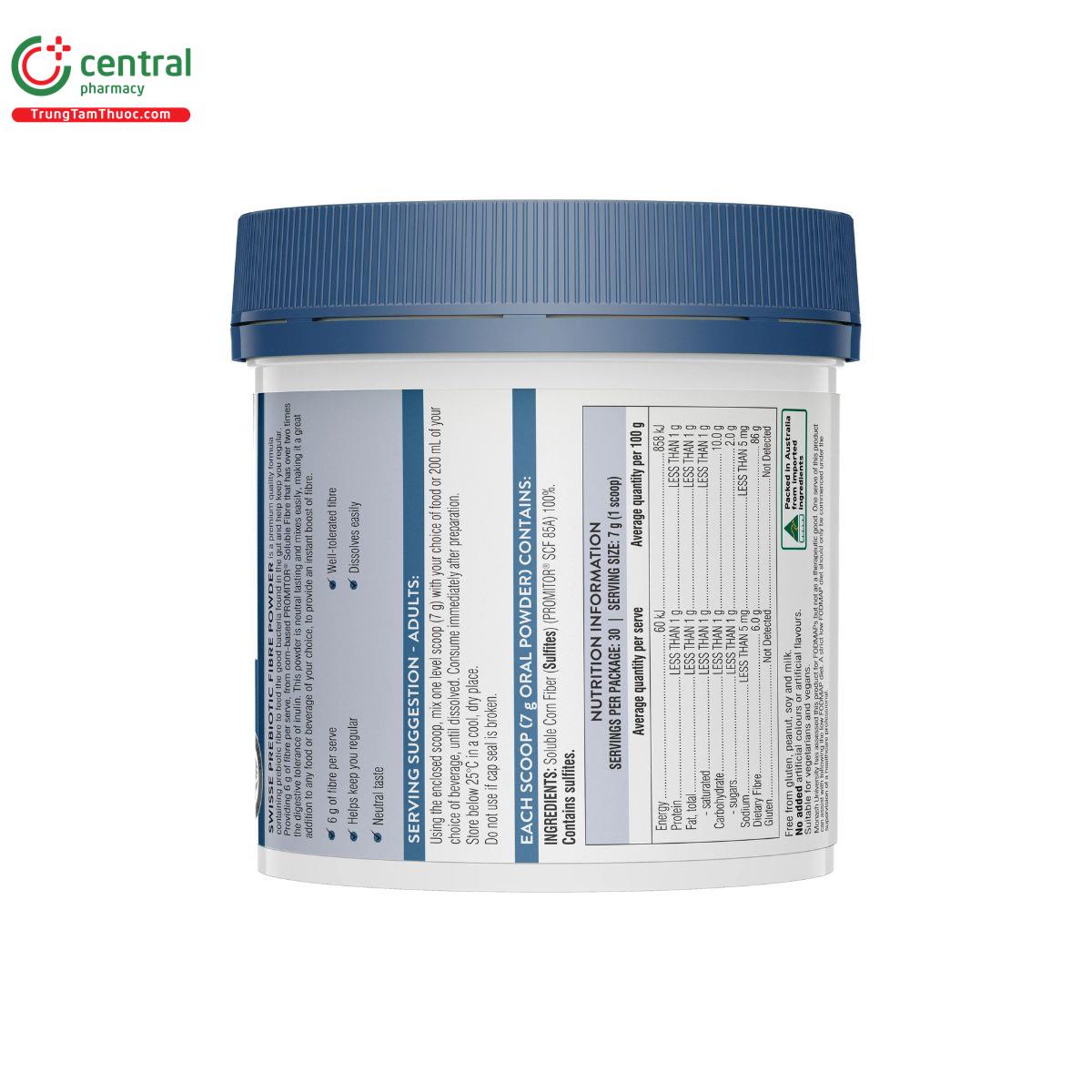 swisse prebiotic fibre powder 3 E1068 swisse prebiotic fibre powder 3 E1068