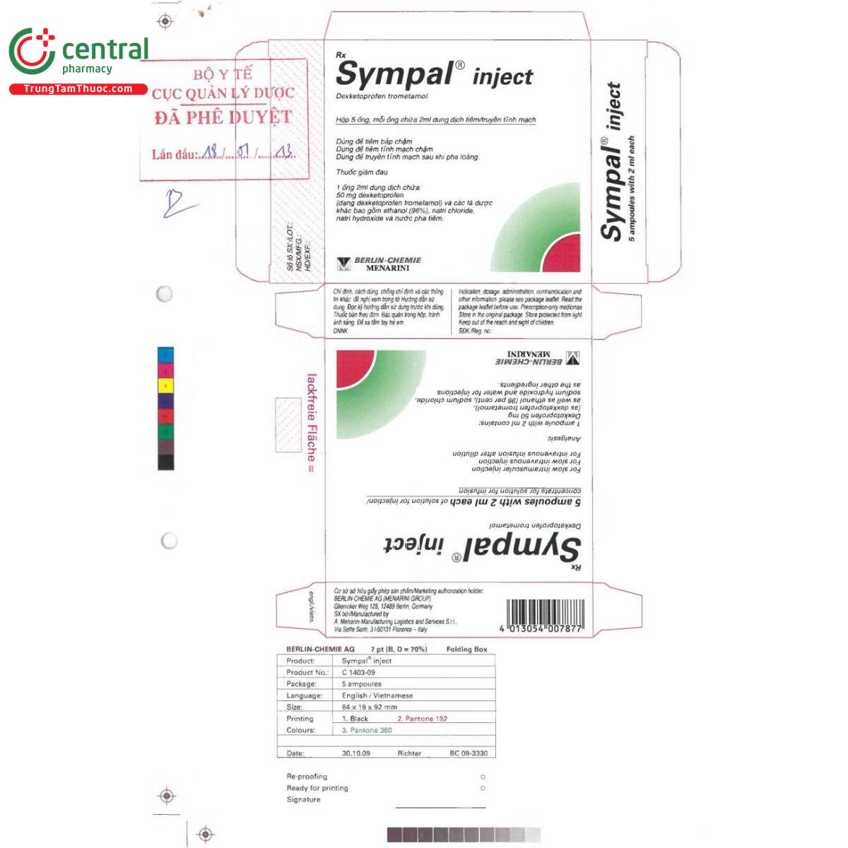 sympal inject 2 R6001 sympal inject 2 R6001
