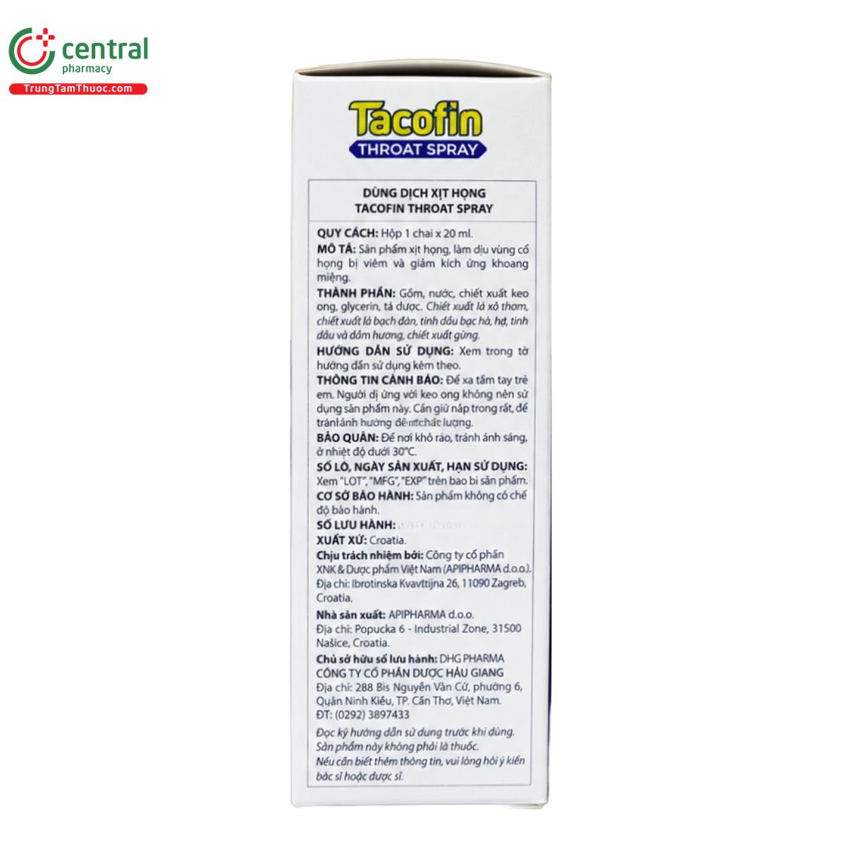 tacofin throat spray 3 K4151 tacofin throat spray 3 K4151
