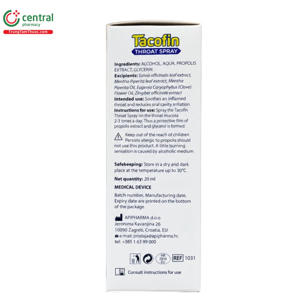 tacofin throat spray 4 C1512 tacofin throat spray 4 C1512