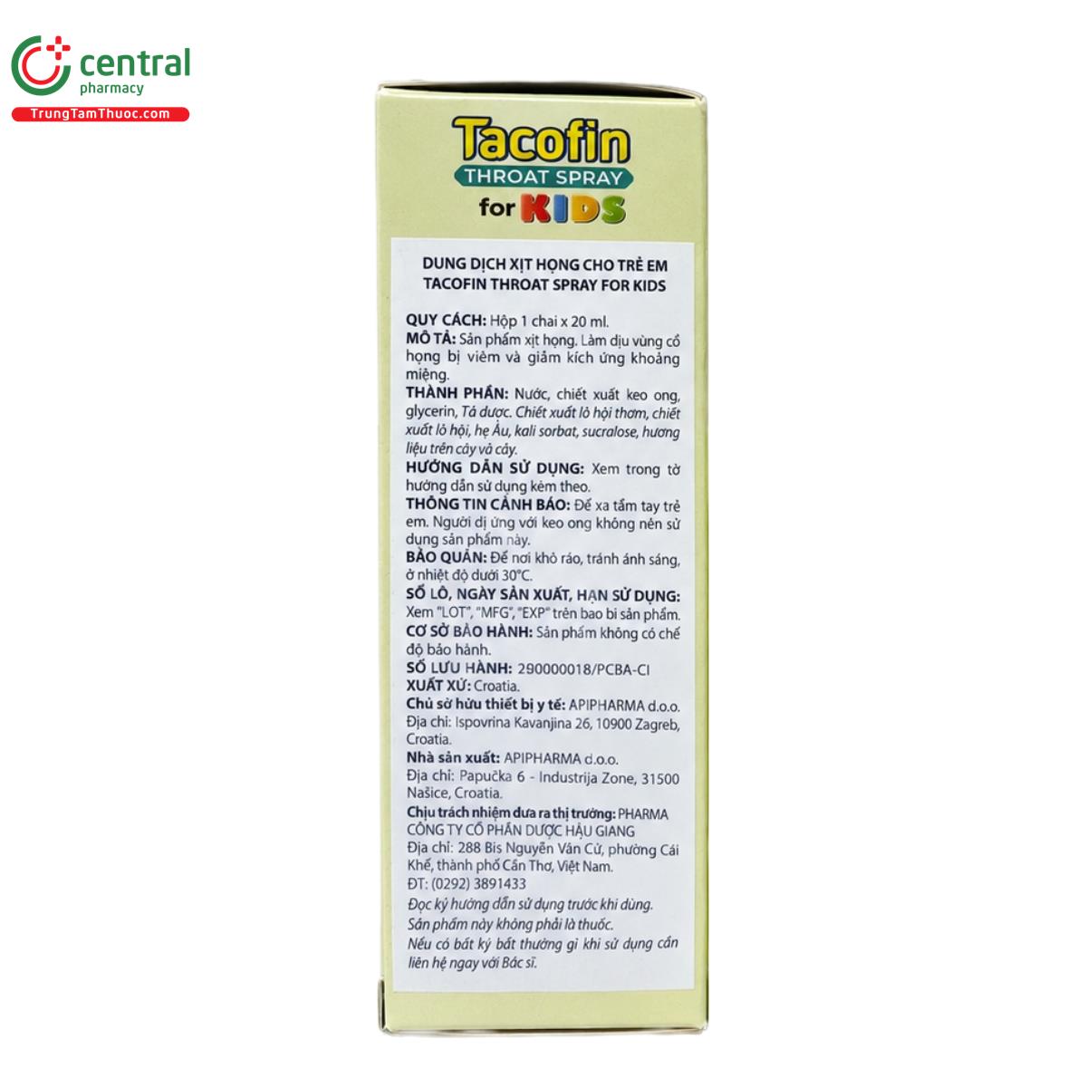 tacofin throat spray for kids 3 T7384 tacofin throat spray for kids 3 T7384