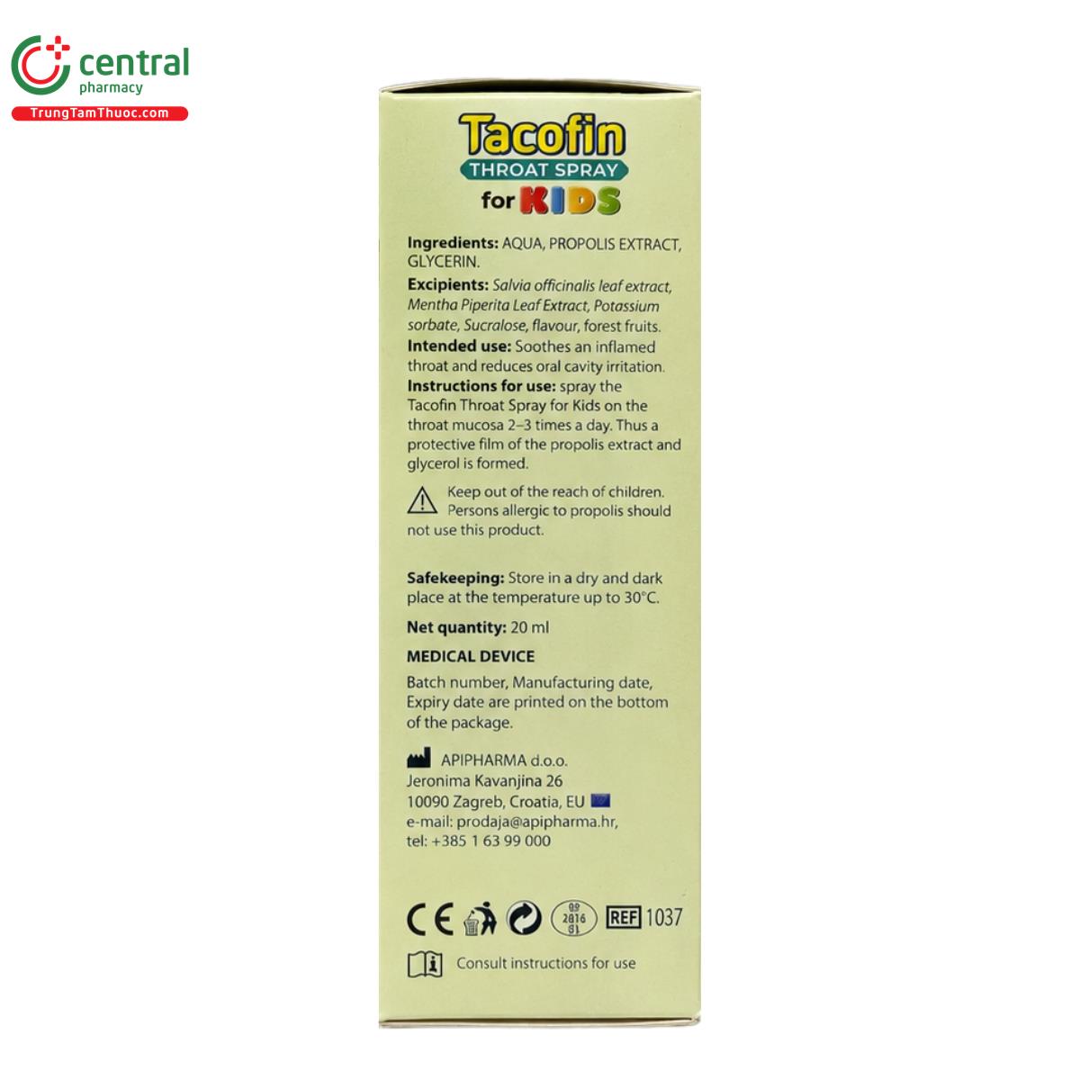 tacofin throat spray for kids 4 L4645 tacofin throat spray for kids 4 L4645