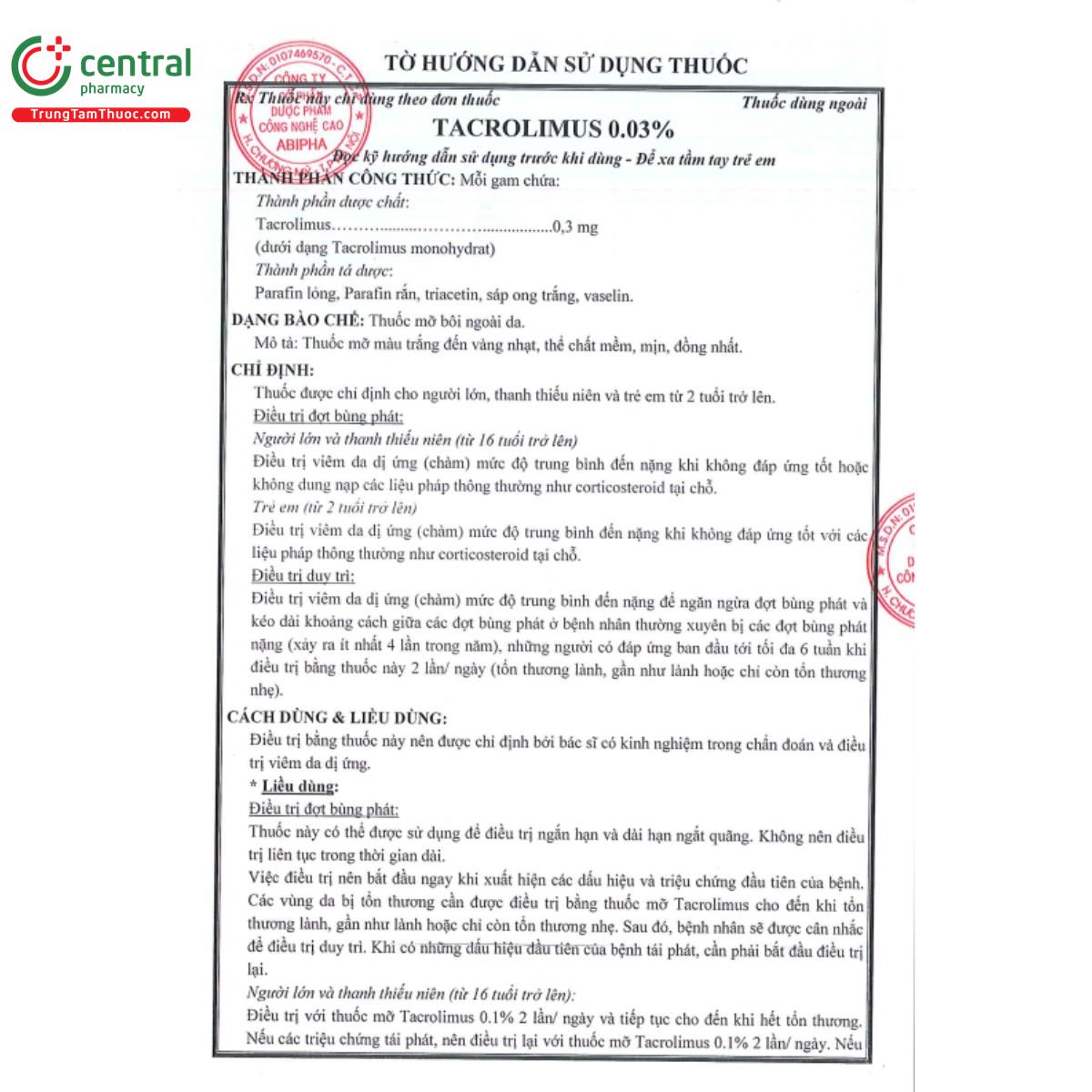 tacrolimus 003 abipha 4 F2302 tacrolimus 003 abipha 4 F2302