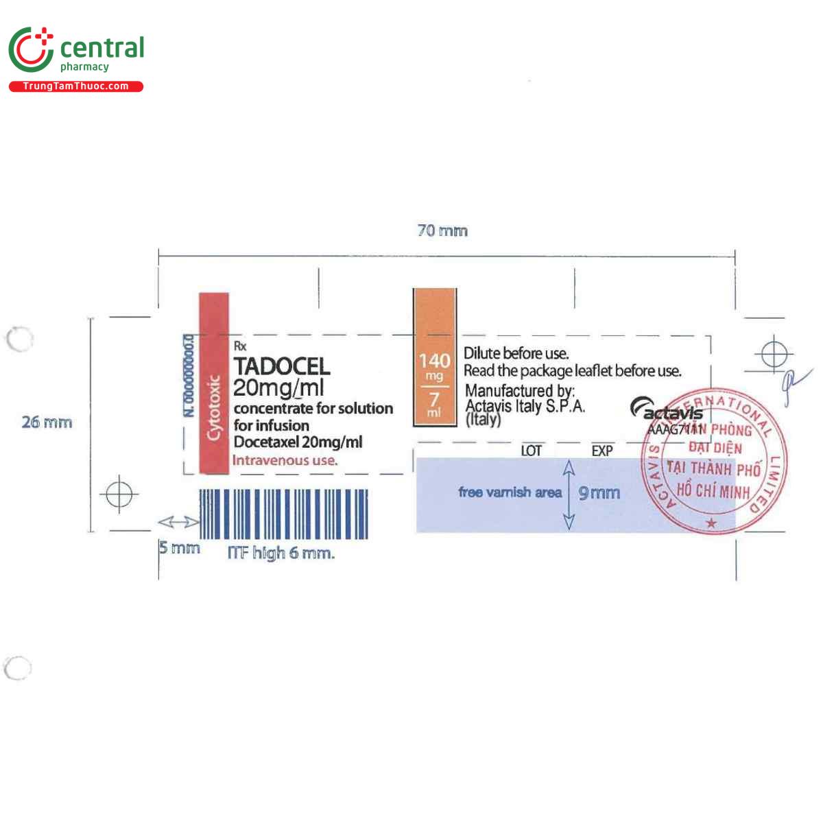 tadocel 20mgml 4 E1744