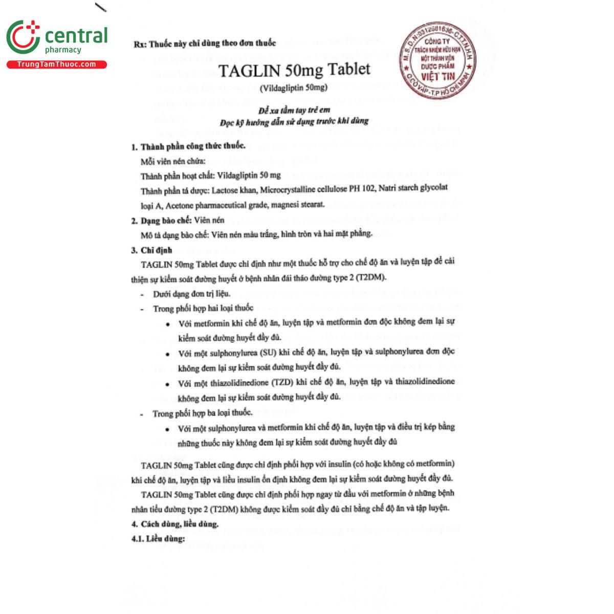 taglin 50mg tablet 3 L4608
