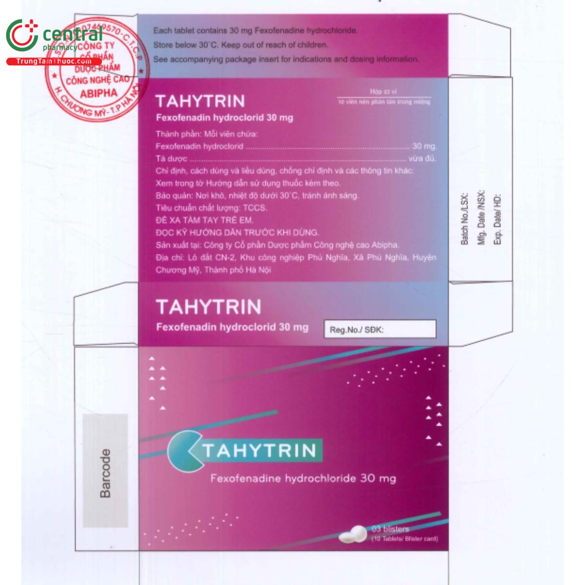tahytrin 30mg 4 P6532