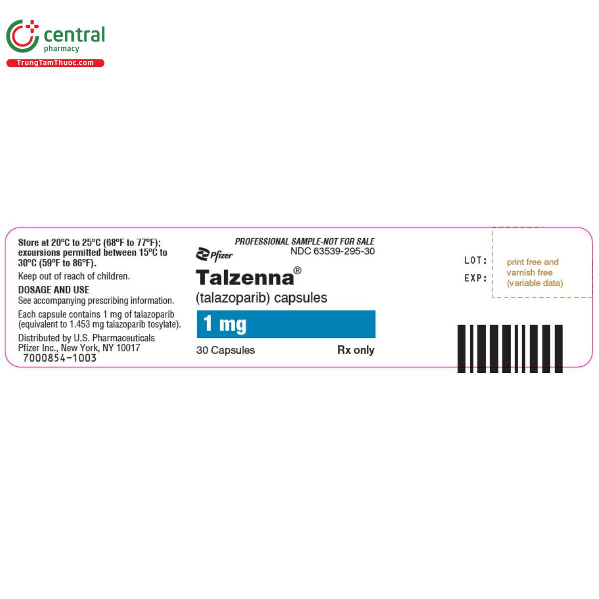 talzenna 1mg pfizer 4 K4343