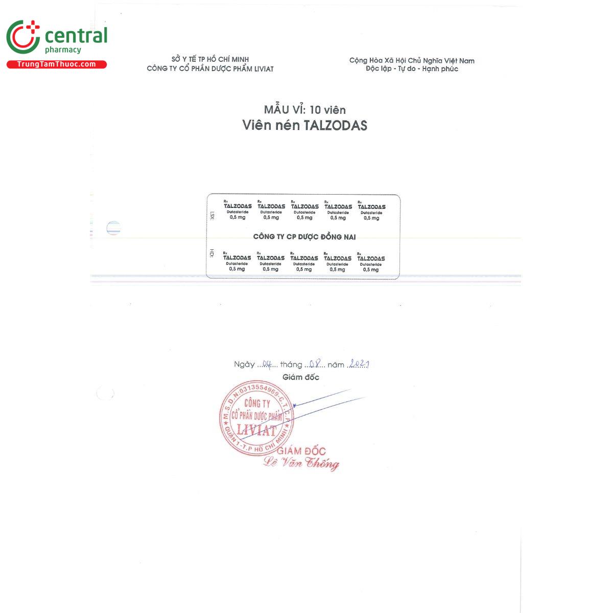 talzodas 0 5mg 1 J3385