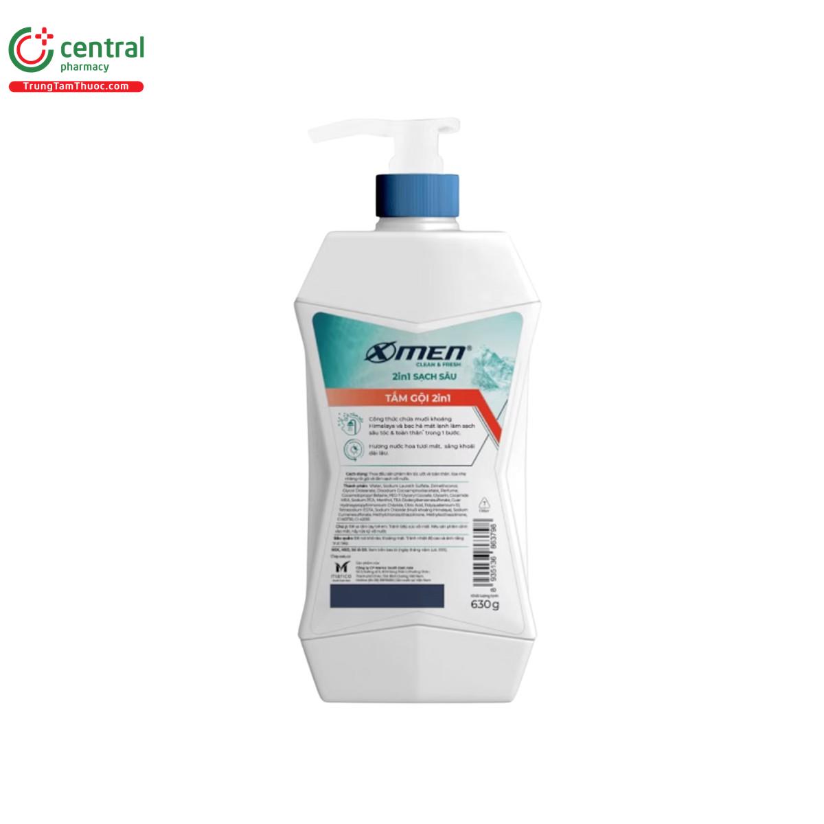 tam goi x men clean fresh 2in1 sach sau 4 I3851