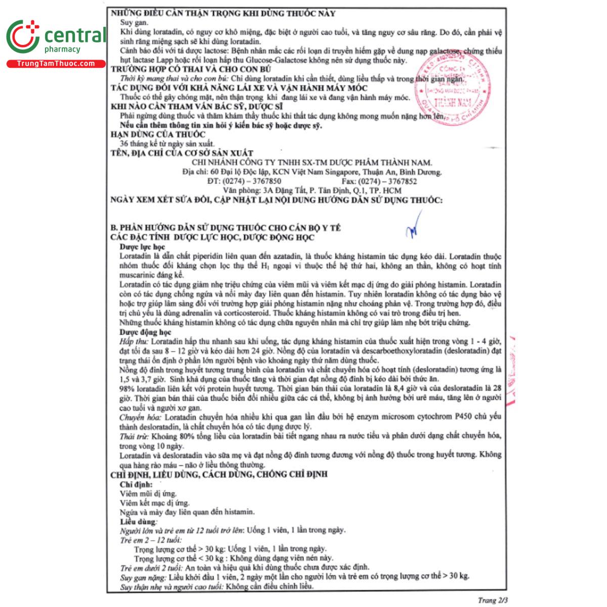 tanaclaratyne 2 P6123 tanaclaratyne 2 P6123