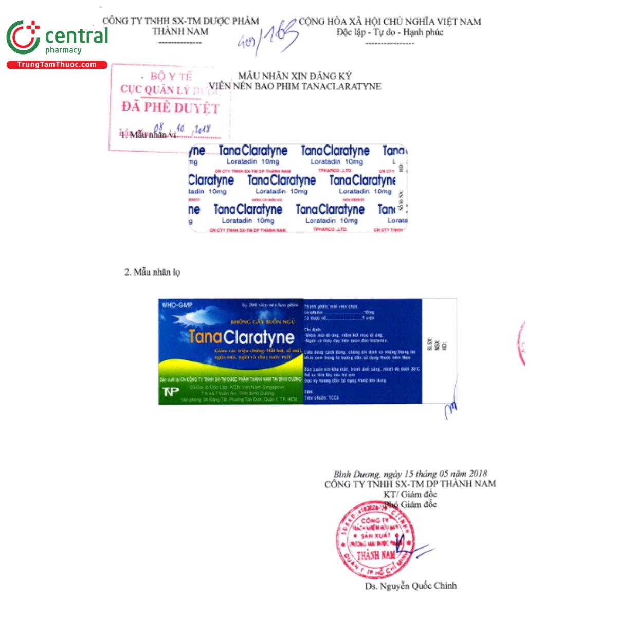 tanaclaratyne 5 N5565 tanaclaratyne 5 N5565