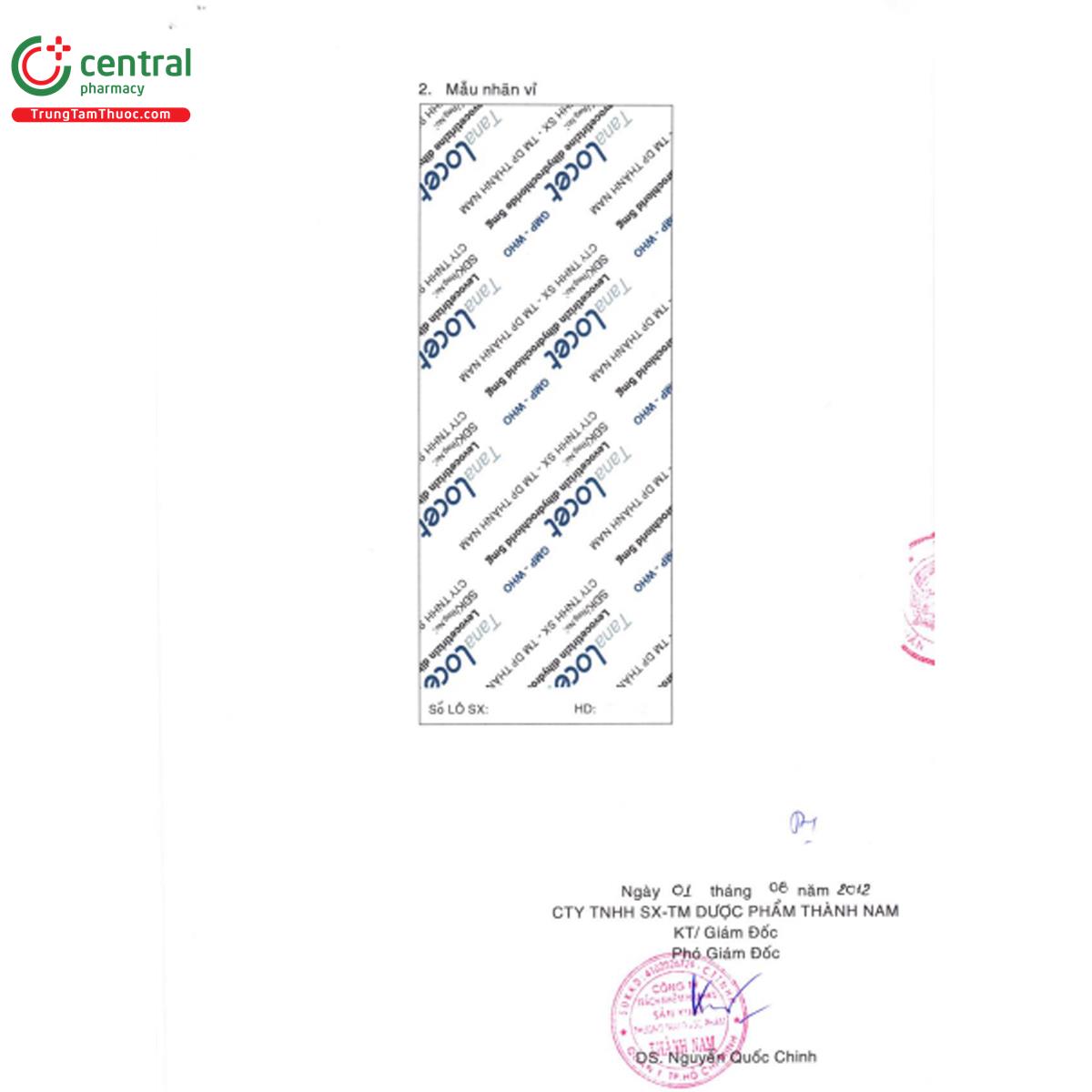 tanalocet 5mg 6 P6808