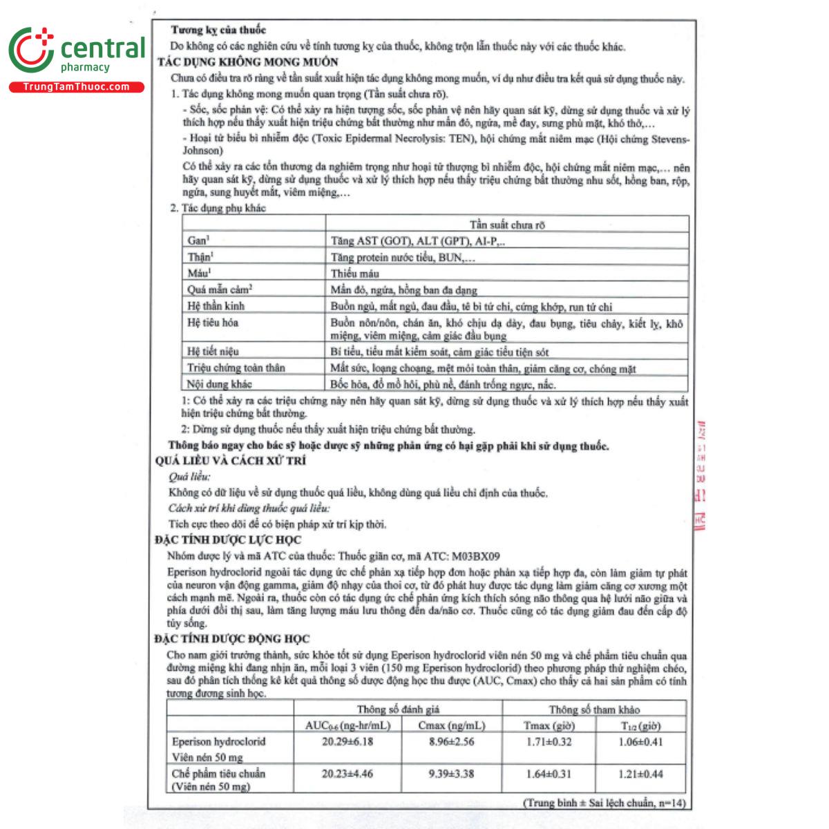 tanaonal 50mg 5 M5481