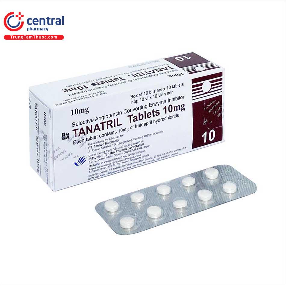 Thuốc điều trị cao huyết áp hiệu quả Tanatril Tablets 10mg