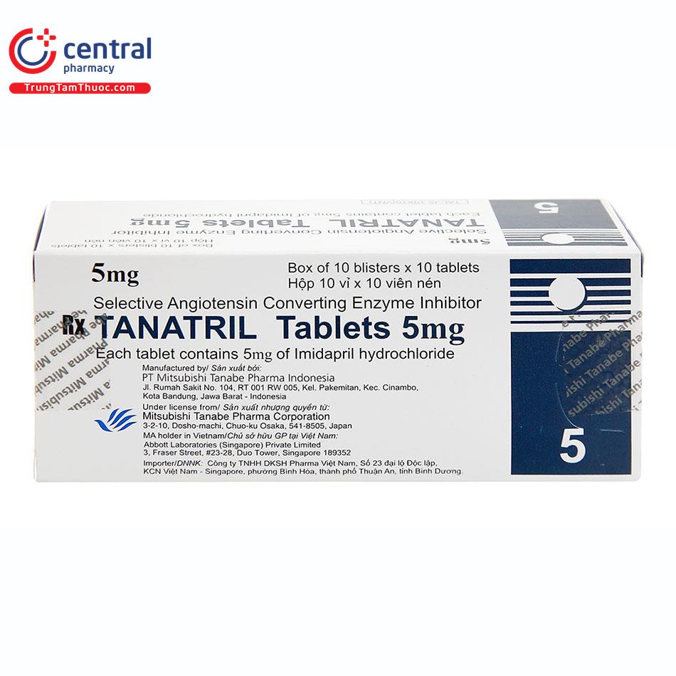 Thuốc Tanatril Tablets 5mg - Thuốc điều trị tăng huyết áp