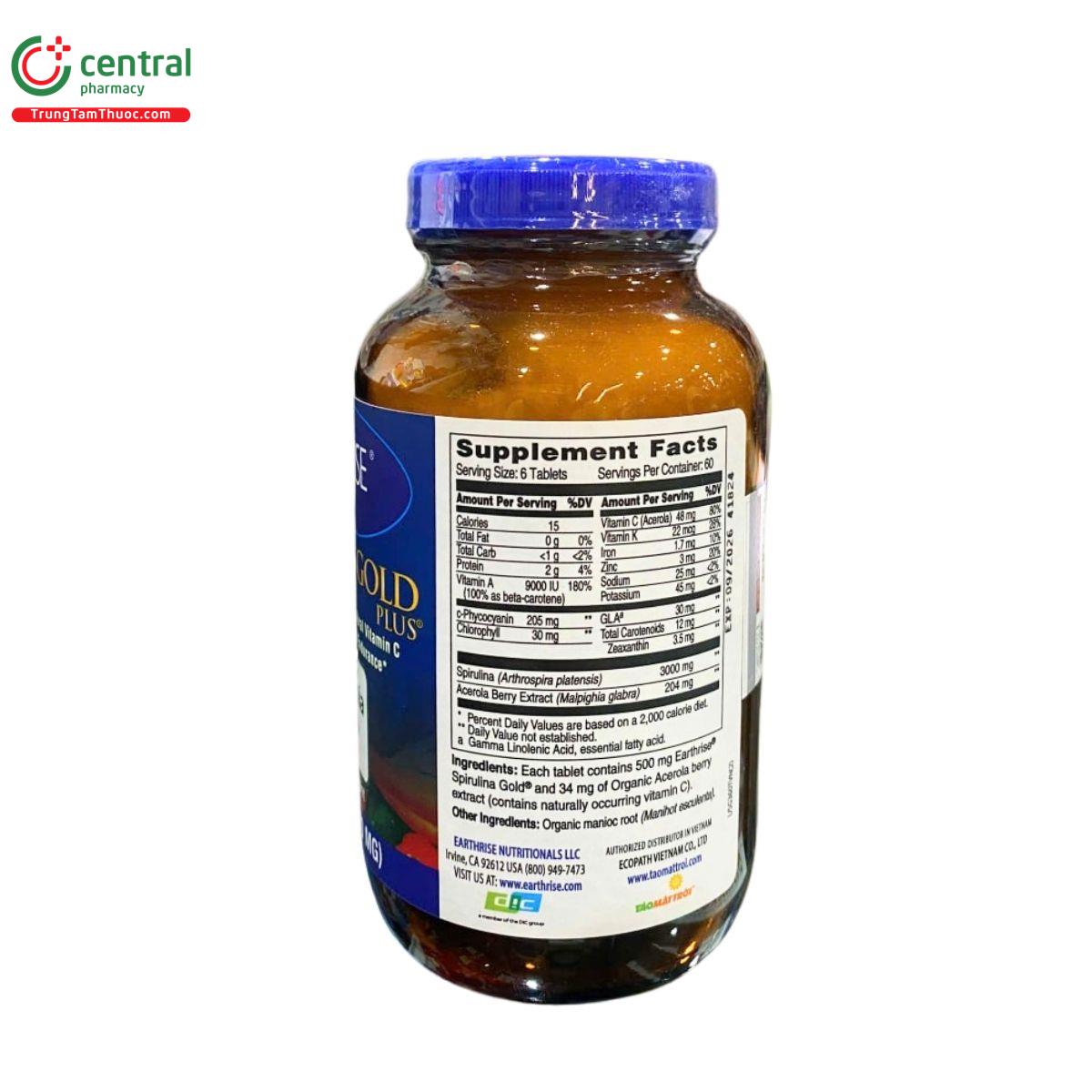 tao mat troi spirulina gold plus 4 A0544