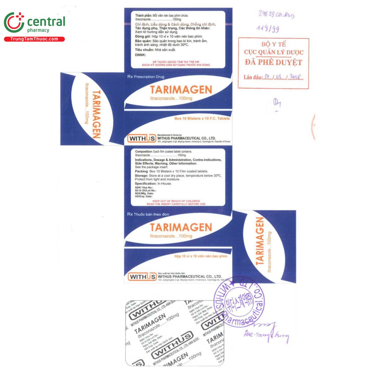 tarimagen 100mg 4 A0182 tarimagen 100mg 4 A0182