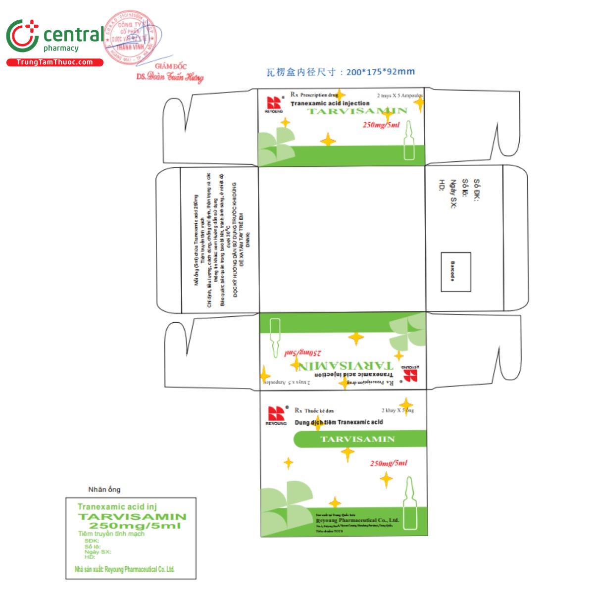 tarvisamin 250mg 5ml 4 R7371