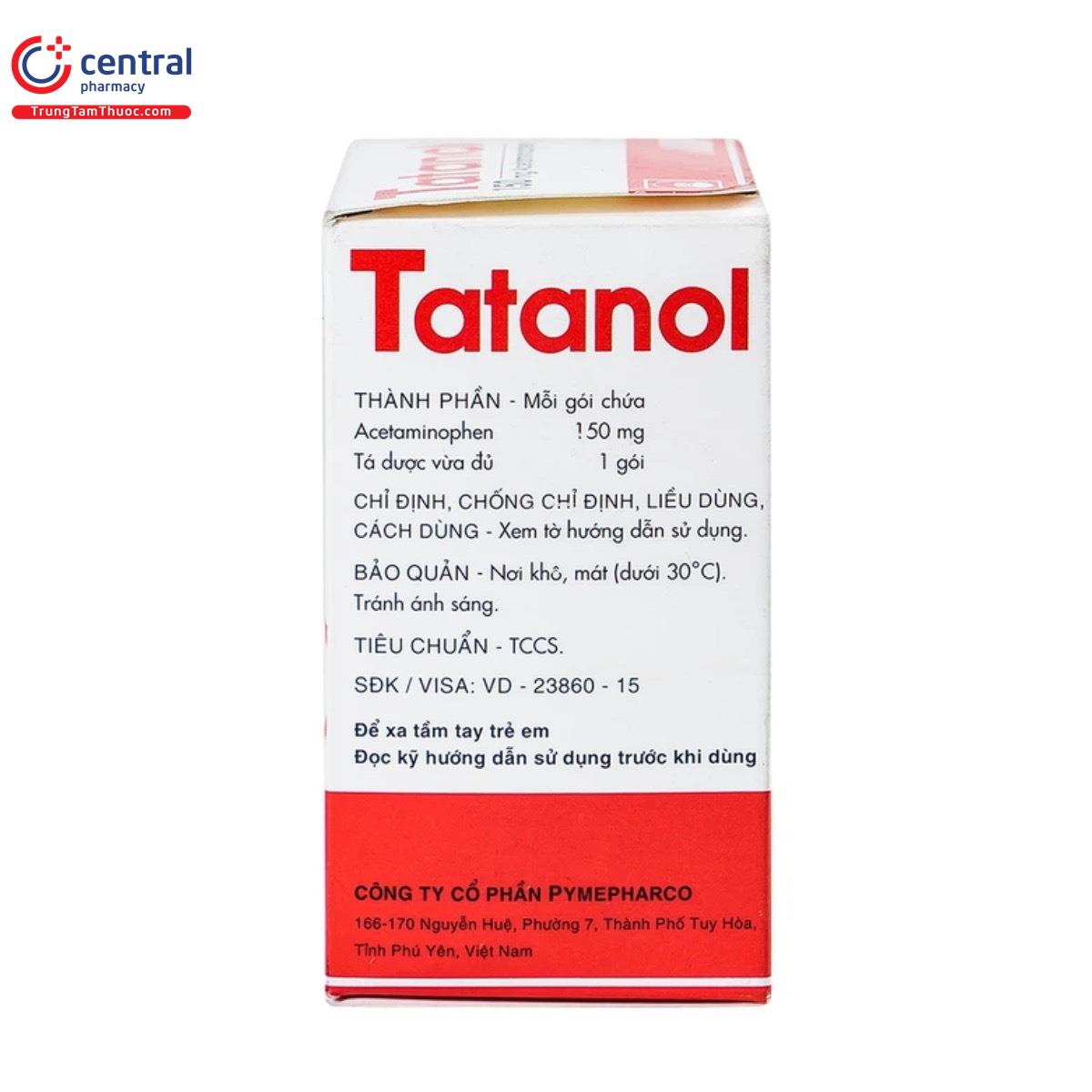 tatanol 150mg 5 F2314