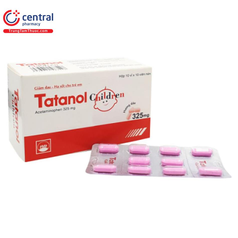 Thông tin về thuốc hạ sốt Tatanol trẻ em 325mg