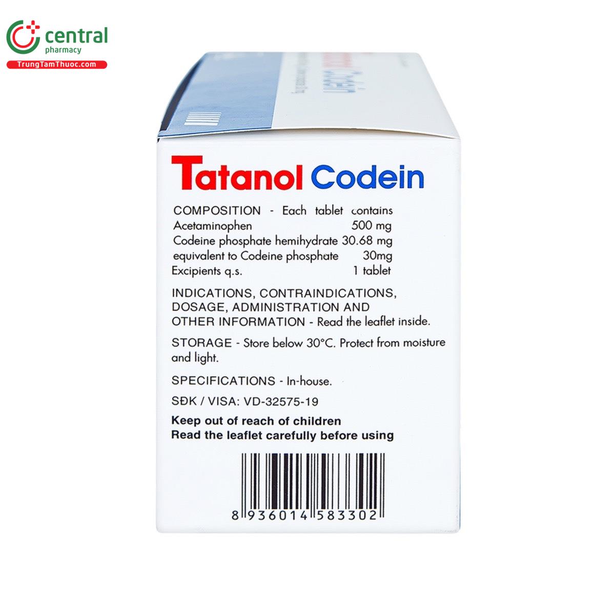 tatnol codein 3 A0347