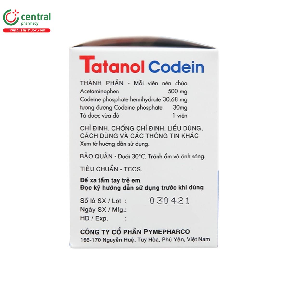 tatnol codein 7 V8457