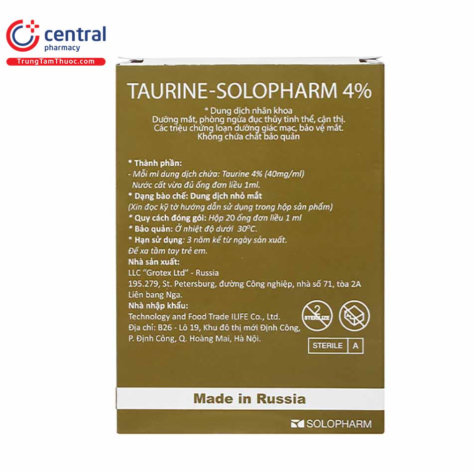 taurine solopharm 4 11 I3021
