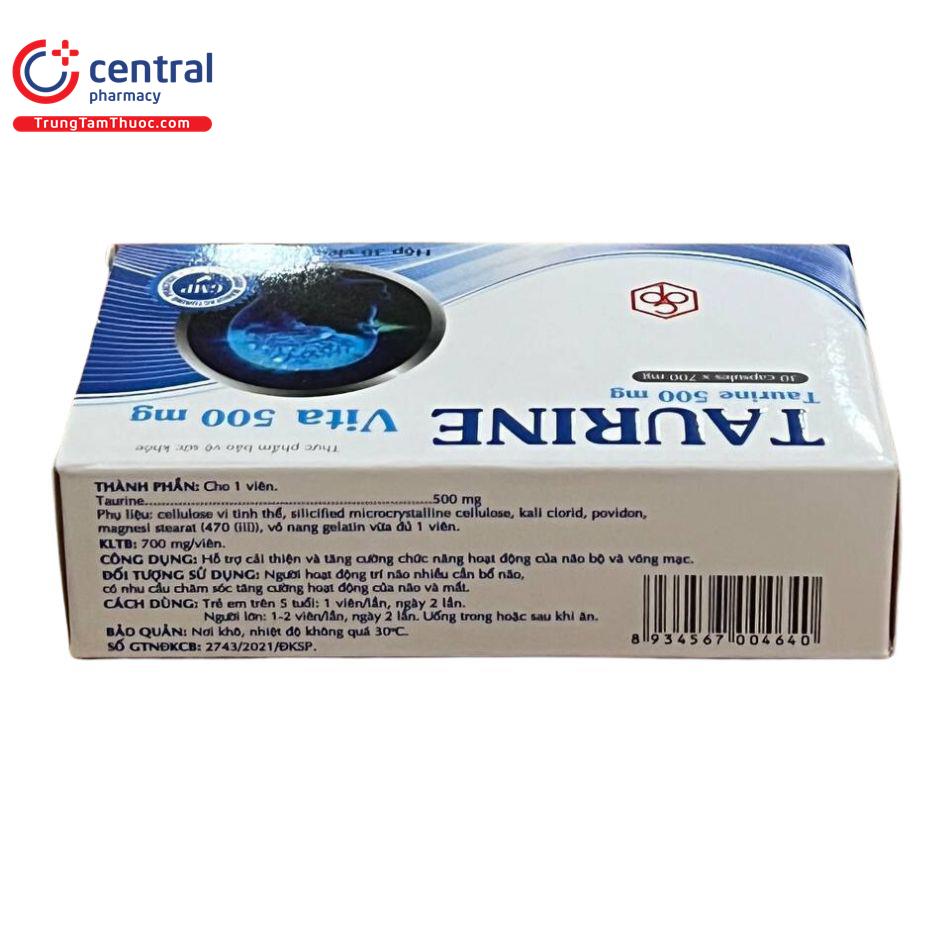 taurine vita 500mg 8 L4301