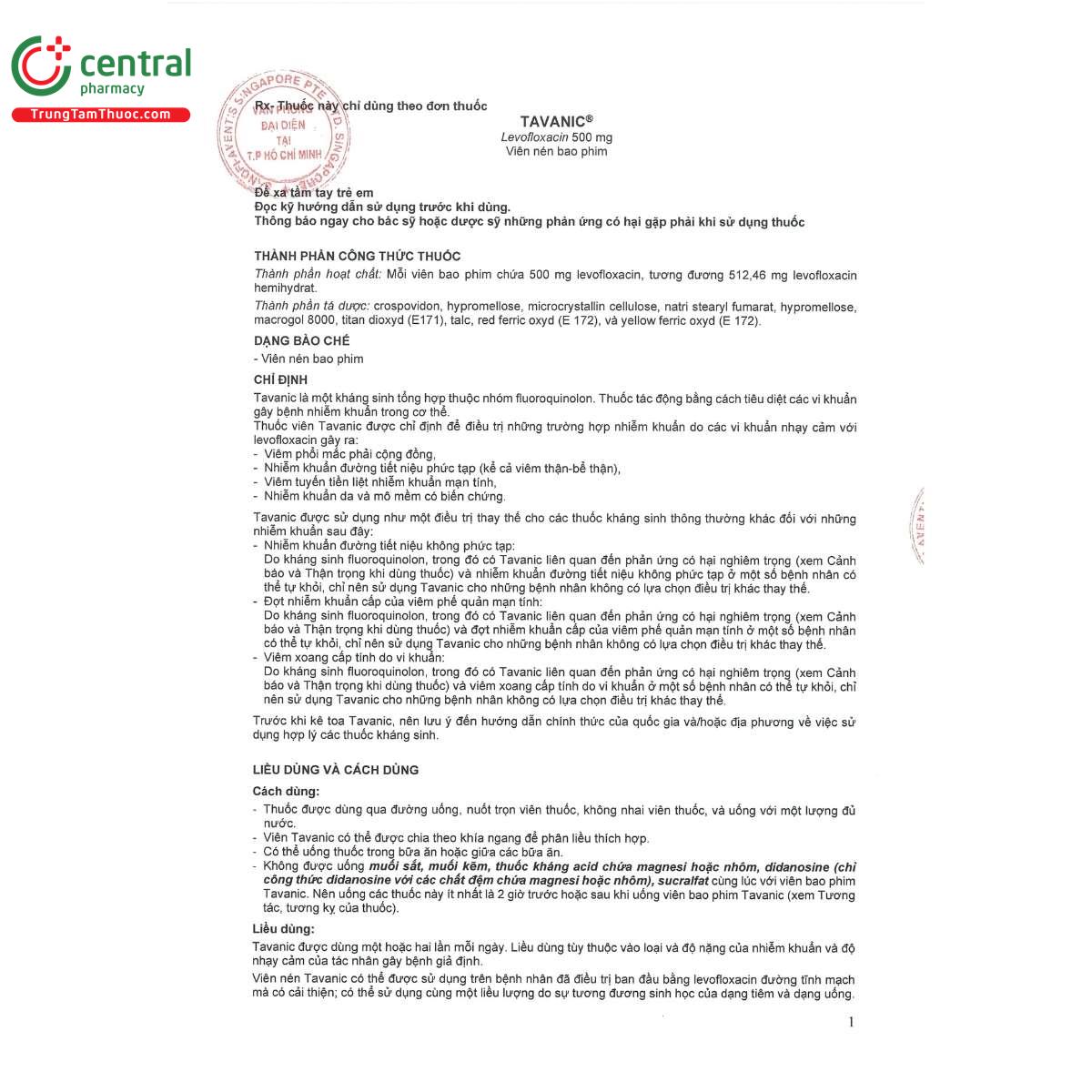 tavanic 500mg vien 1 Q6176