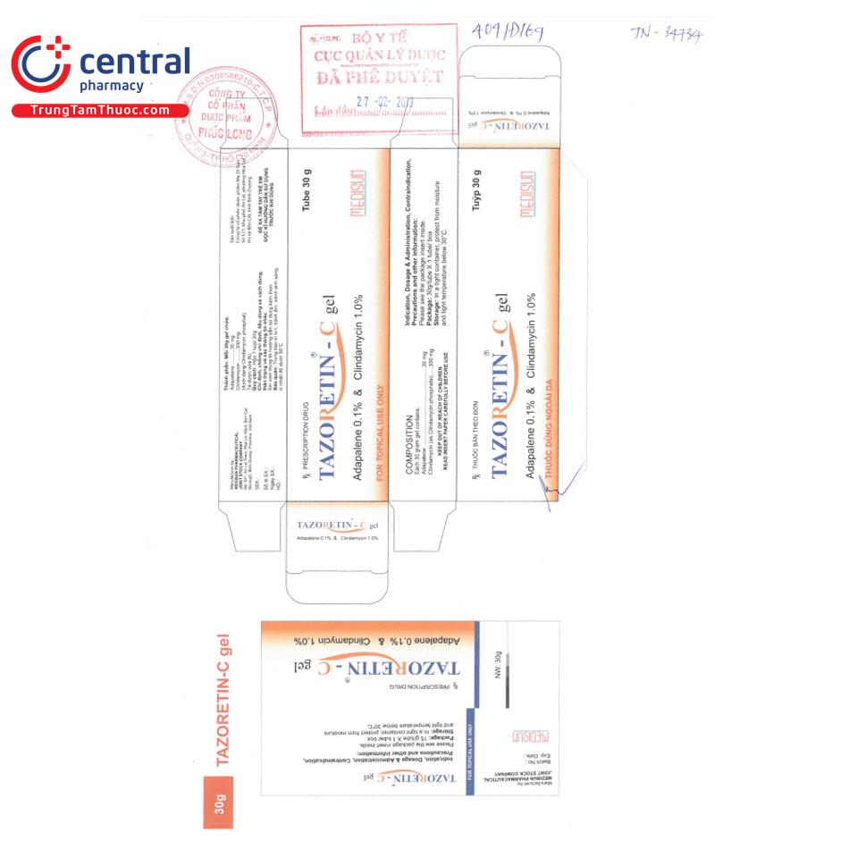 tazoretin c gel 8 B0072