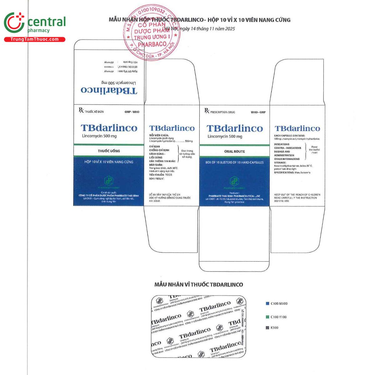 tbdarlinco 500mg 2 T8117 tbdarlinco 500mg 2 T8117