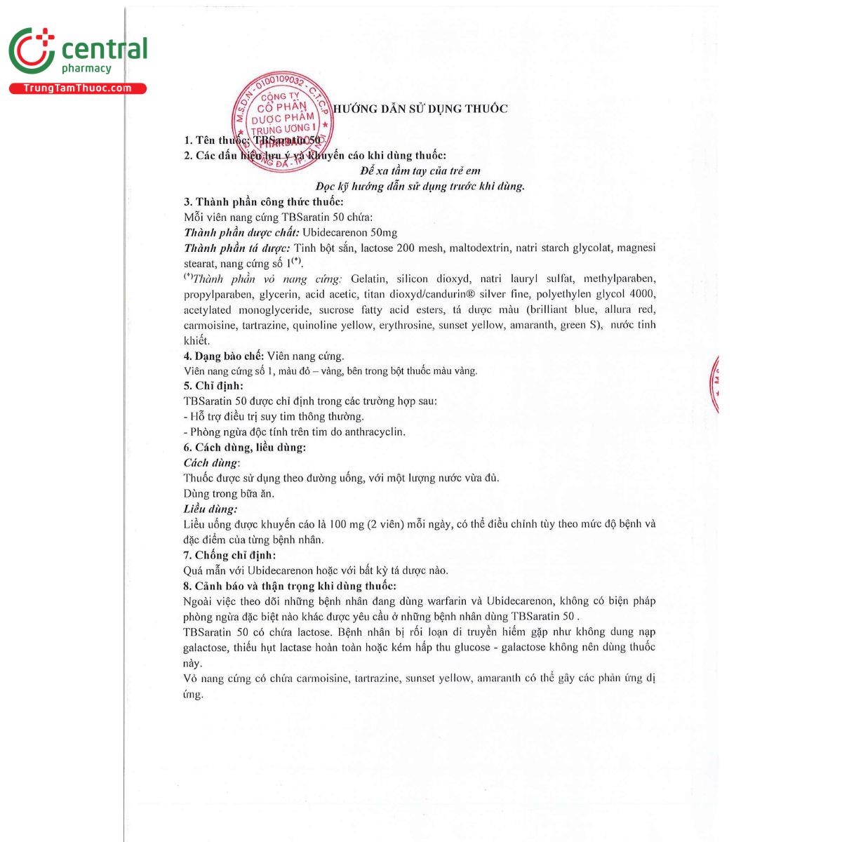 tbsaratin 50 3 C0210