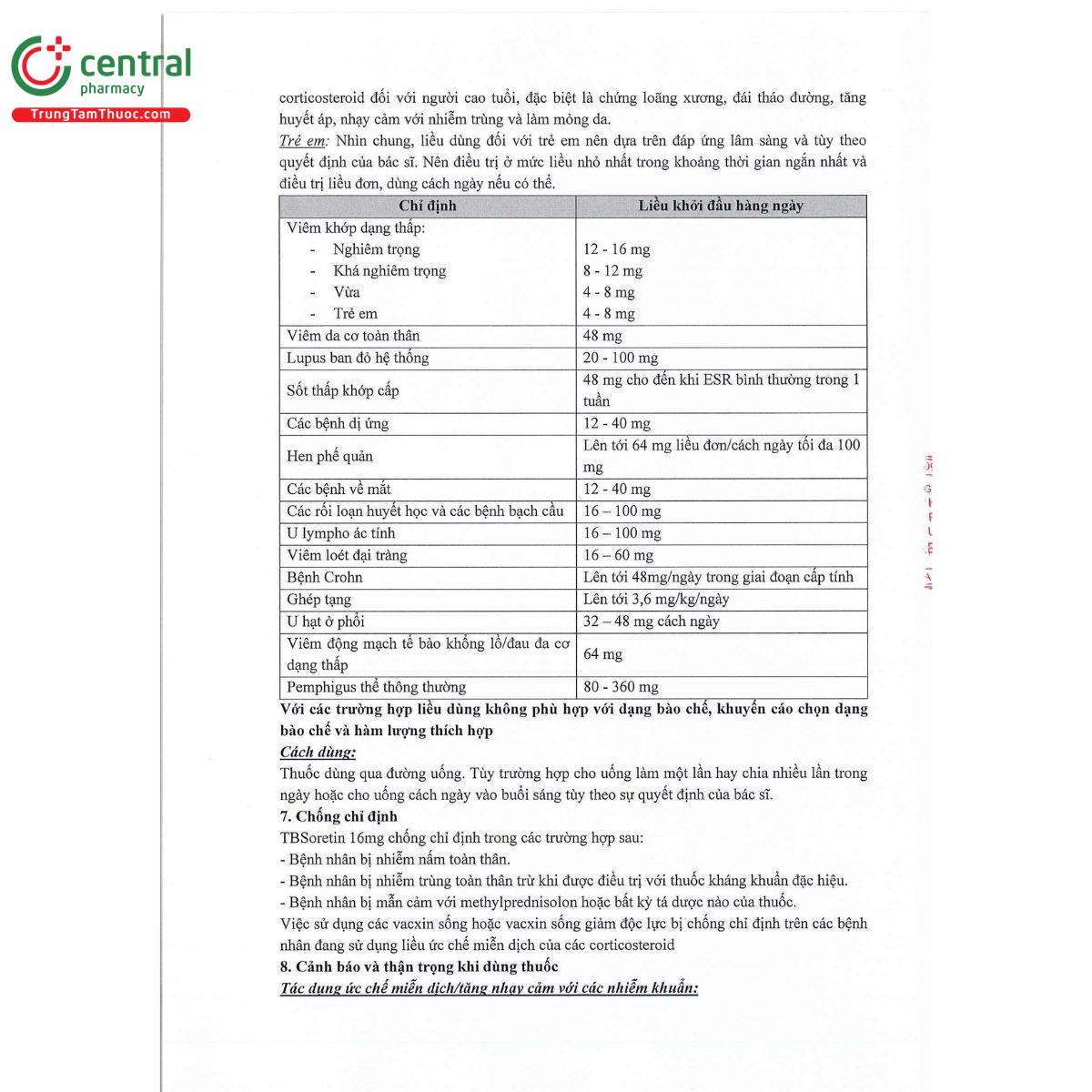 tbsoretin 16mg 5 O5765