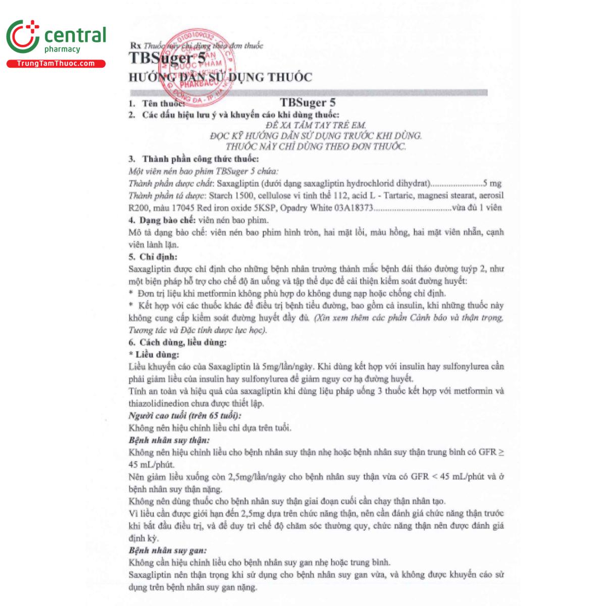 tbsuger 5mg 4 G2416 tbsuger 5mg 4 G2416