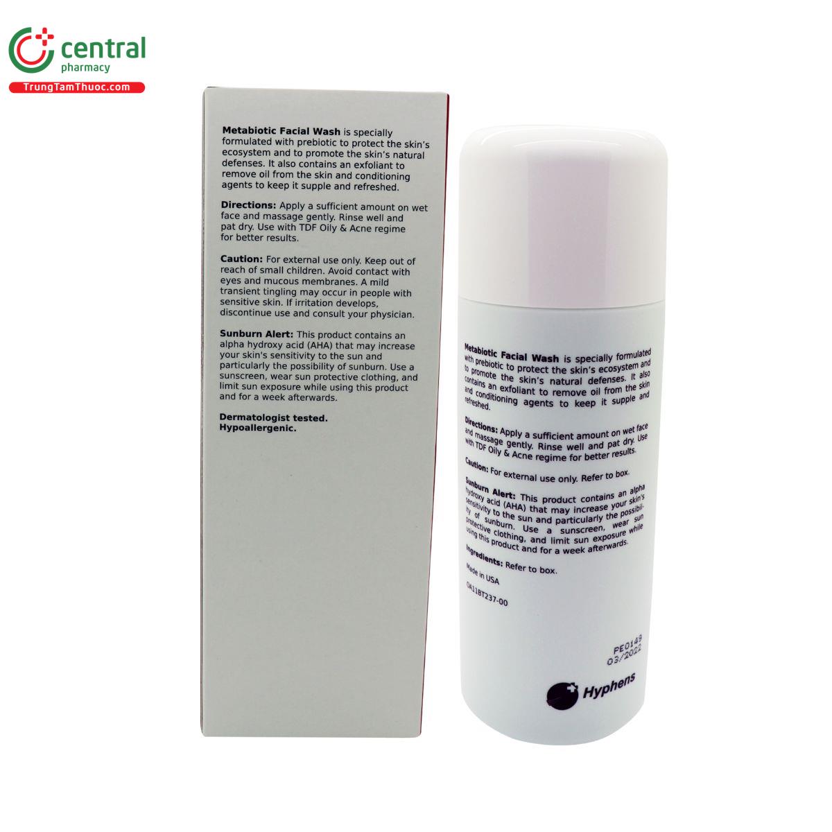 tdf metabiotc facial wash 2 I3484