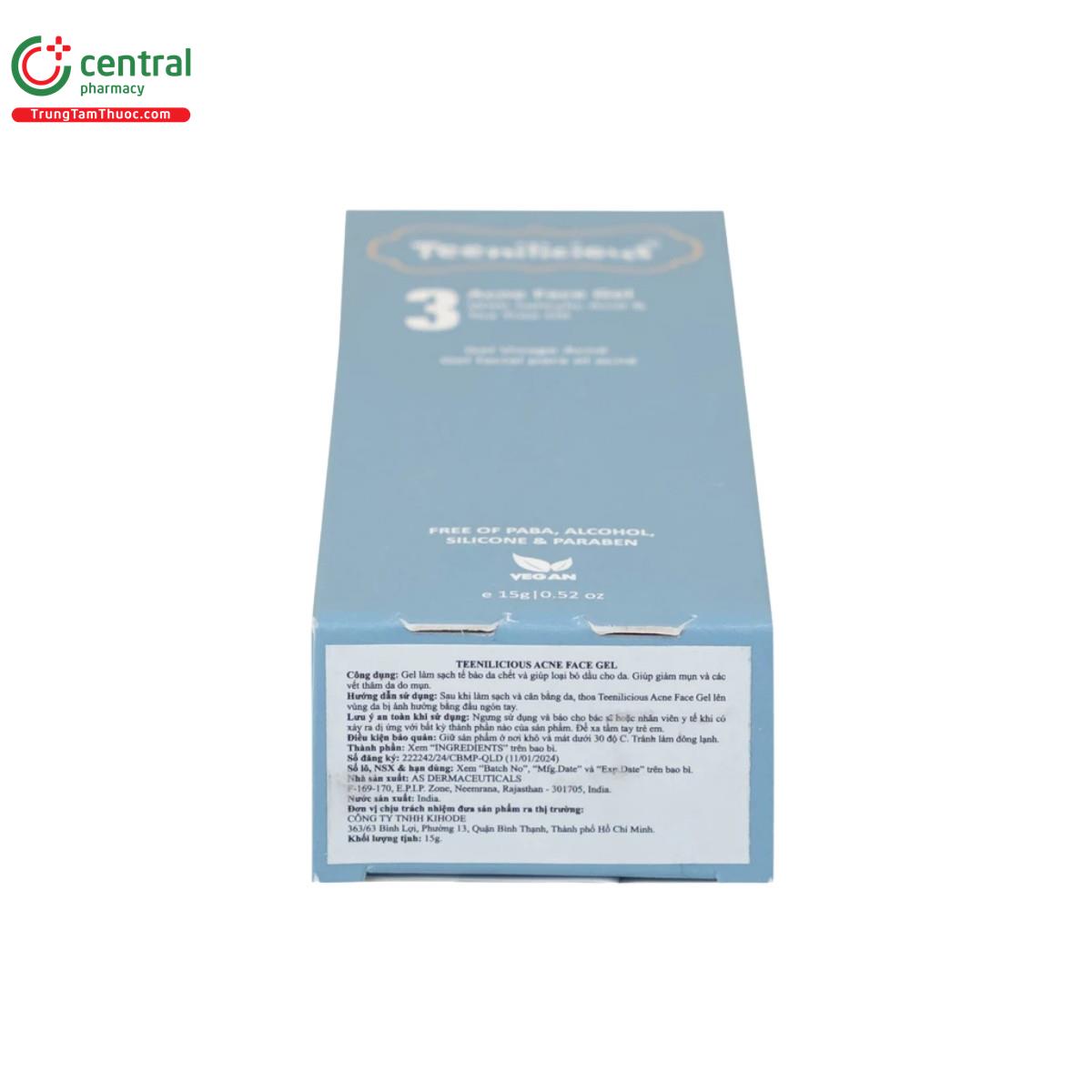 teenilicious acne face gel 10 C1048