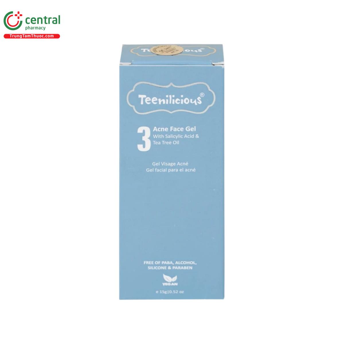 teenilicious acne face gel 4 H3366