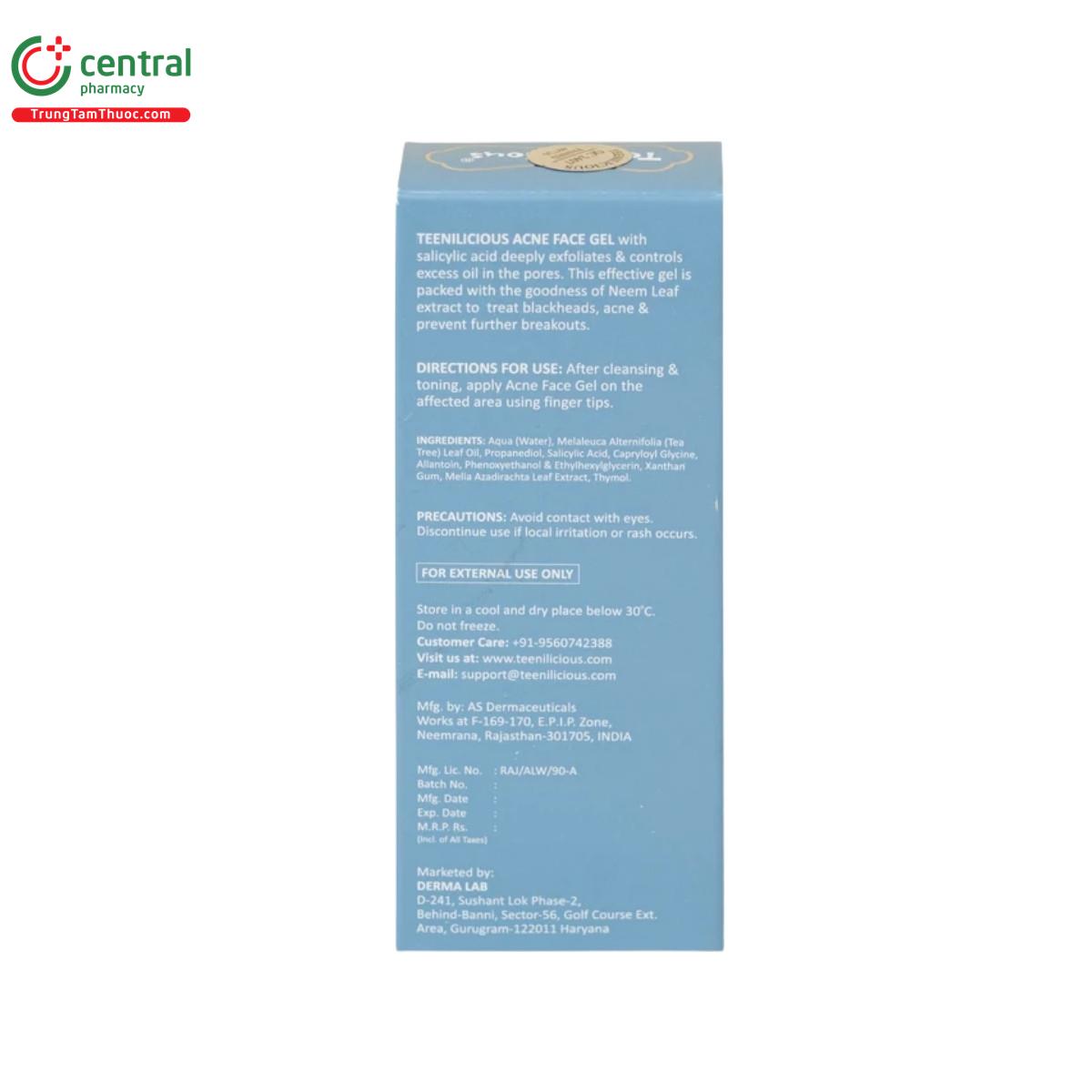 teenilicious acne face gel 9 R7300