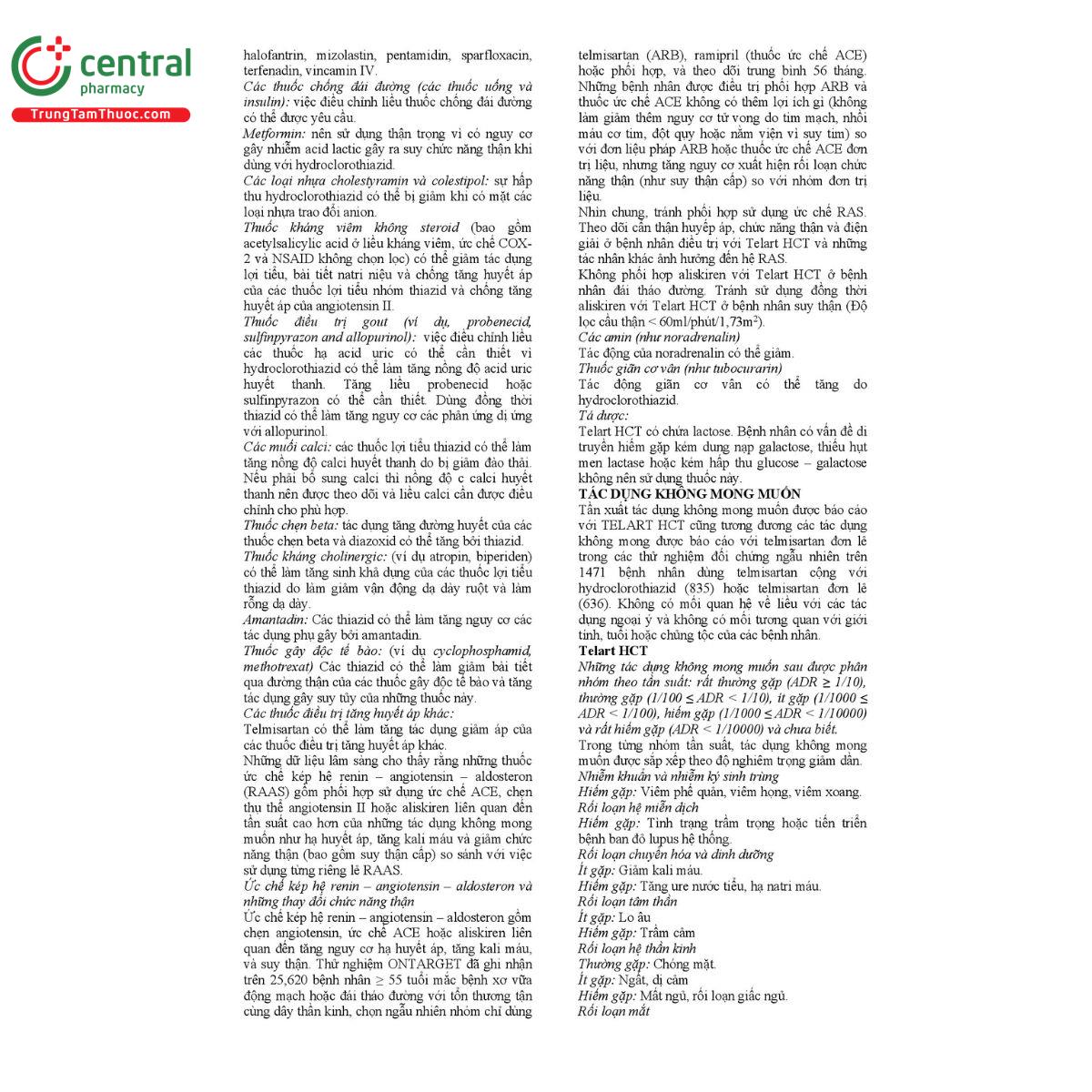 telart hct tablets 40mg 125mg 6 I3887
