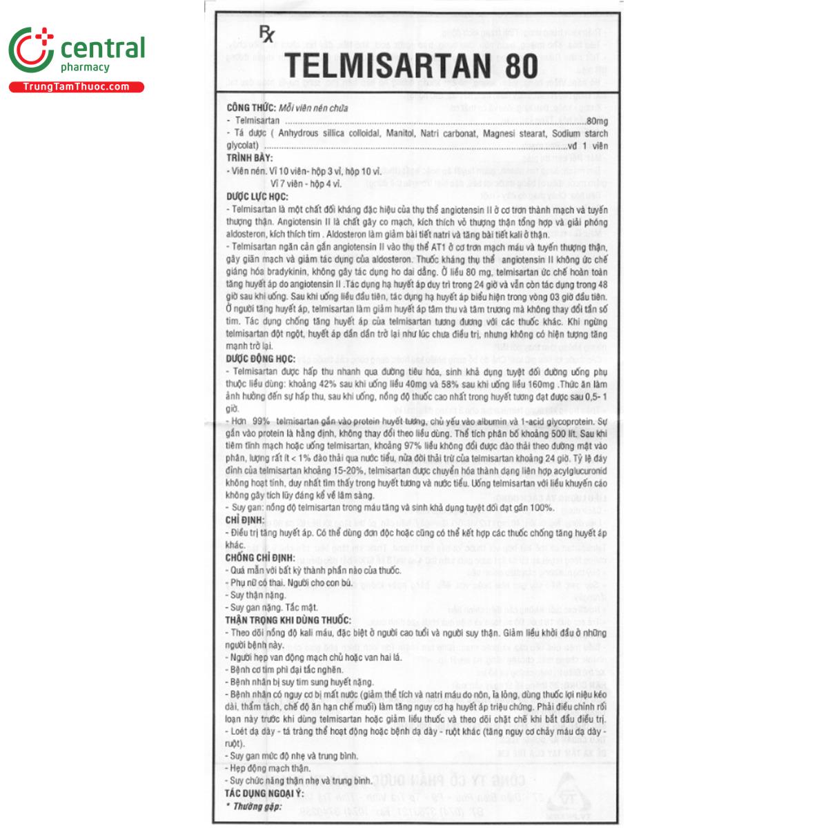 telmisartan 80mg tv pharm 6 L4457 telmisartan 80mg tv pharm 6 L4457